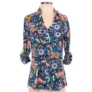Express The Portofino shirt flower blouse Sz Small